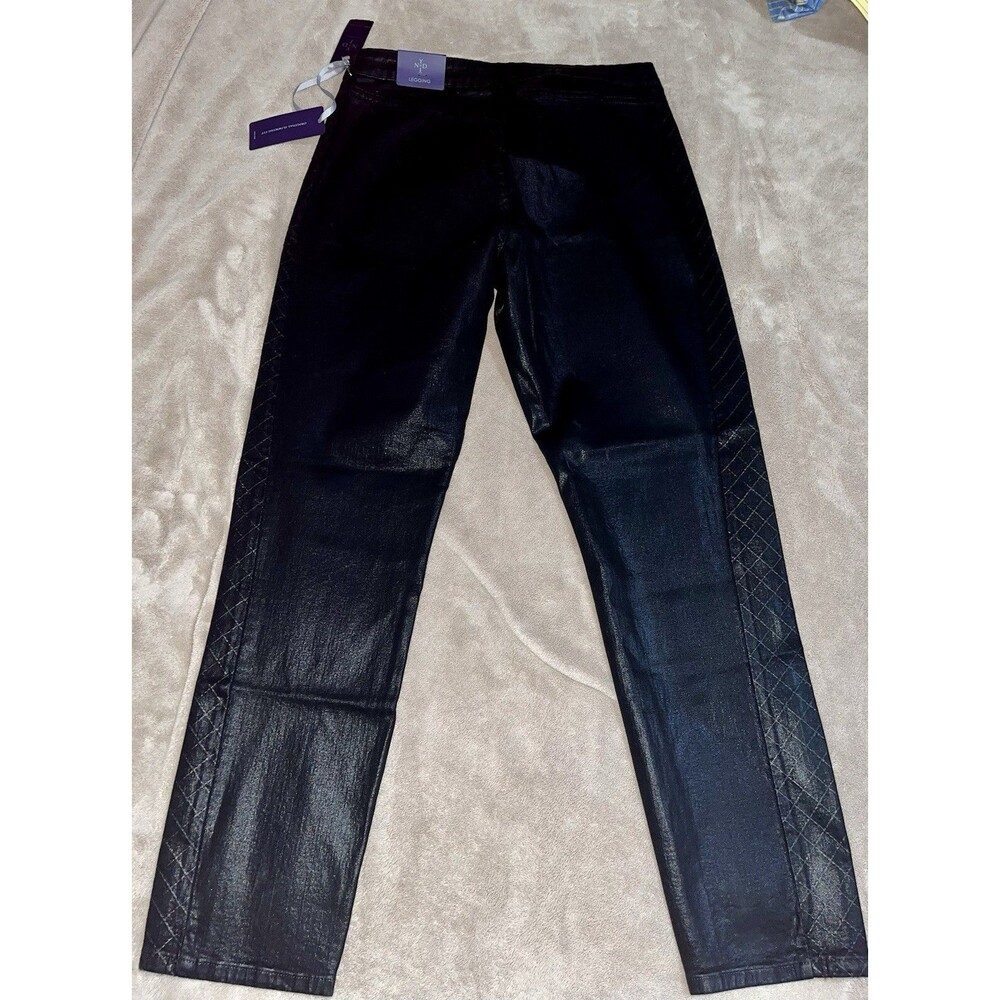 NWT NYDJ Size 12 Antonia Coated Ladies Leggings M40B57CC3400 Color: Black - Picture 6 of 10